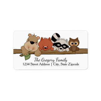 Retour Adresse Étiquettes │ Animaux forestiers