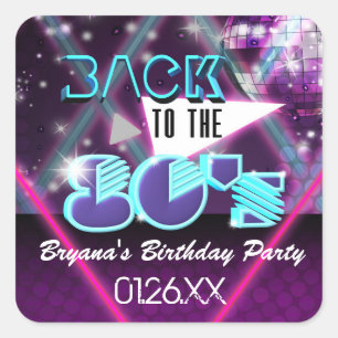 RETOUR AU Étiquette Sticker Glam Dance Party des a