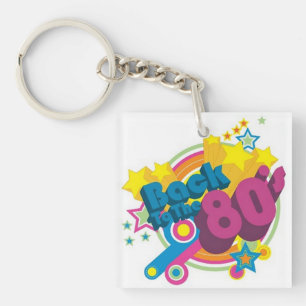 Retour au Porte - clé acrylique des années 80 Retr