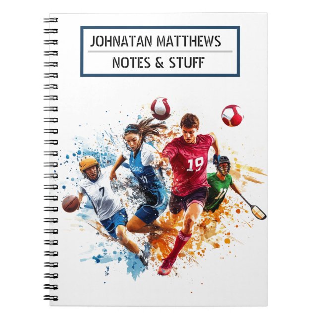 Retour aux sports scolaires Carnet photo spirale (Devant)