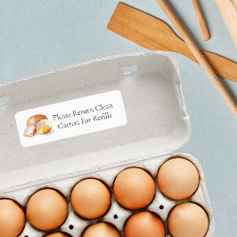 Retour Carton Egg Étiquette Carton