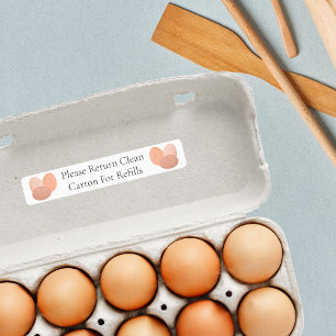 Retour Carton Egg Étiquette Carton