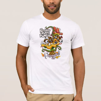 Retour du T-shirt de blanc de champignons