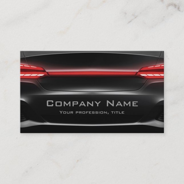 Retour Noir Du Carte de visite Cool De Voiture (Devant)