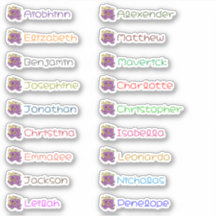 Retourner à l'école Stickers de noms multiples per