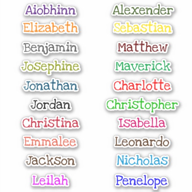 Retourner à l'école Stickers de noms multiples per (Devant)