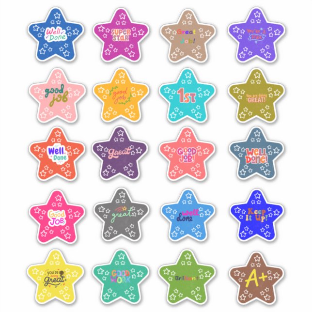 Retourner à l'école Stickers design multiples bien (Devant)