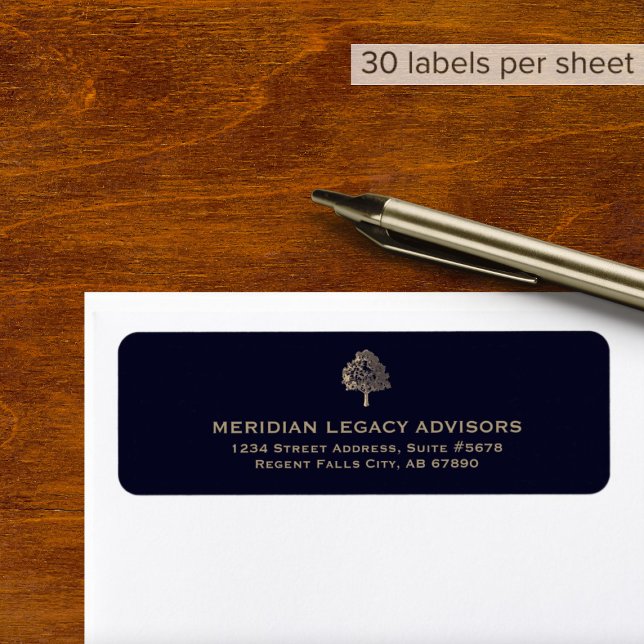 Retourner les étiquettes d'adresse avec le logo de (Créateur téléchargé)