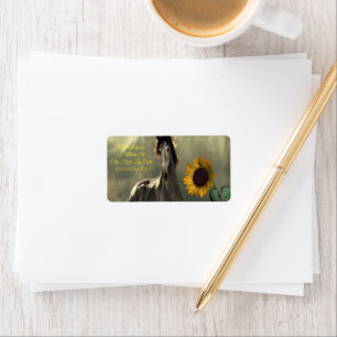 Retourner les étiquettes d'adresse Sunflower Horse