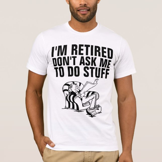 RETRAITE AMUSANTE DES HOMMES RETRAITÉS T-SHIRTS (Devant)