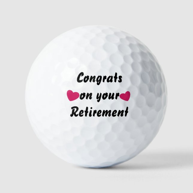 Retraite de balle de golf : Célébrez votre voyage (Recto)