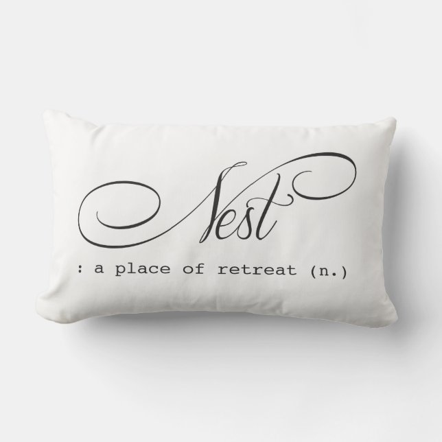 Retraite de la chambre à coucher du coussin Nest L (Recto)