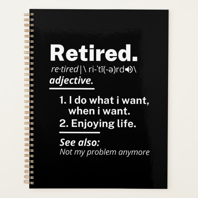 retraite. définition drôle retraite (Devant)