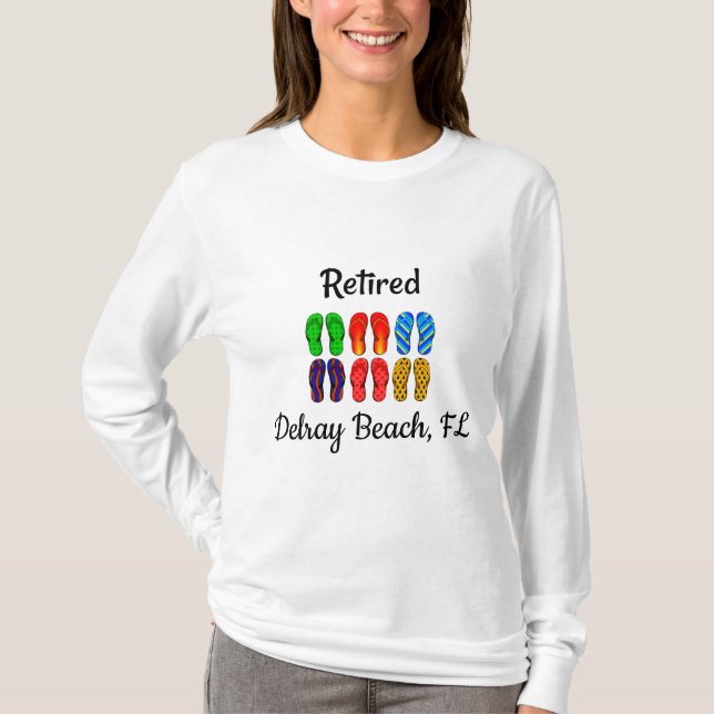 Retraité - Delray Beach, FL, T-shirt (Devant)