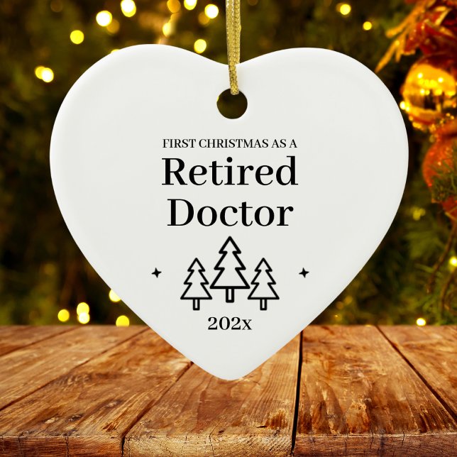 Retraité Docteur retraite Ornement de Noël (Retired Doctor Retirement Christmas Ornament
)