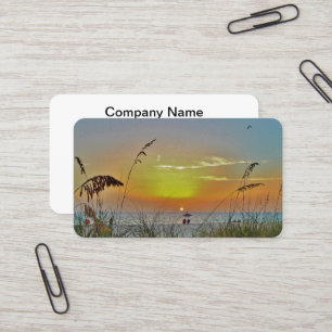 Retraite du coucher du soleil 11 Cartes de visite 