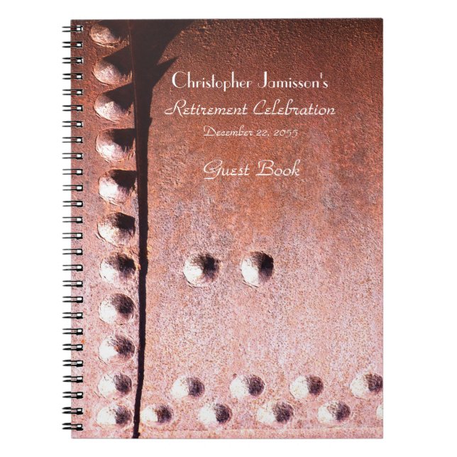 Retraite du livre d'or, Faux Rusty Metal (Devant)