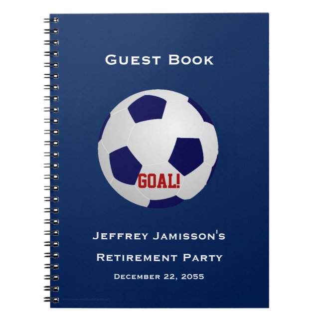 Retraite du livre d'or, soccer, nom Spiral (Devant)