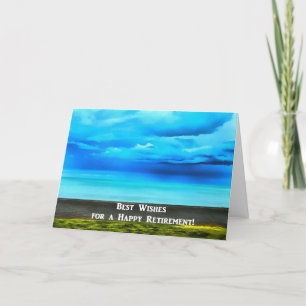 Retraite heureuse au-dessus de carte d'océan