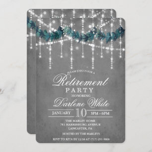 Retraite Hiver Fête Invitation