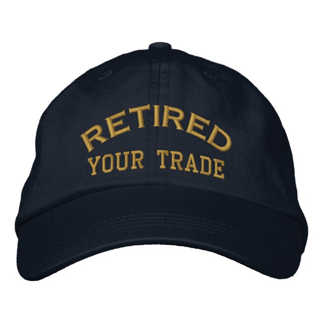 Retraité Personnalisez-le ! Casquette brodé (Devant)