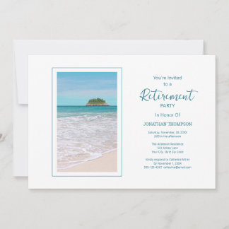 Retraite Plage tropicale Invitation à une fête à t