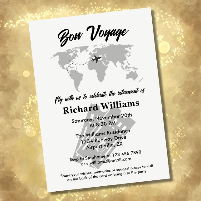 Retraite Voyage à thème Partie mondiale Carte Vint (Créateur téléchargé)