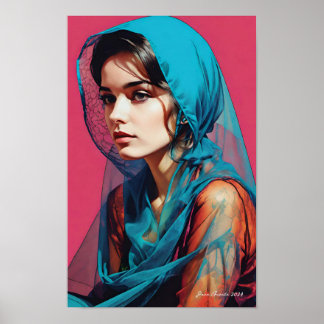 Retrato pop 80 poster