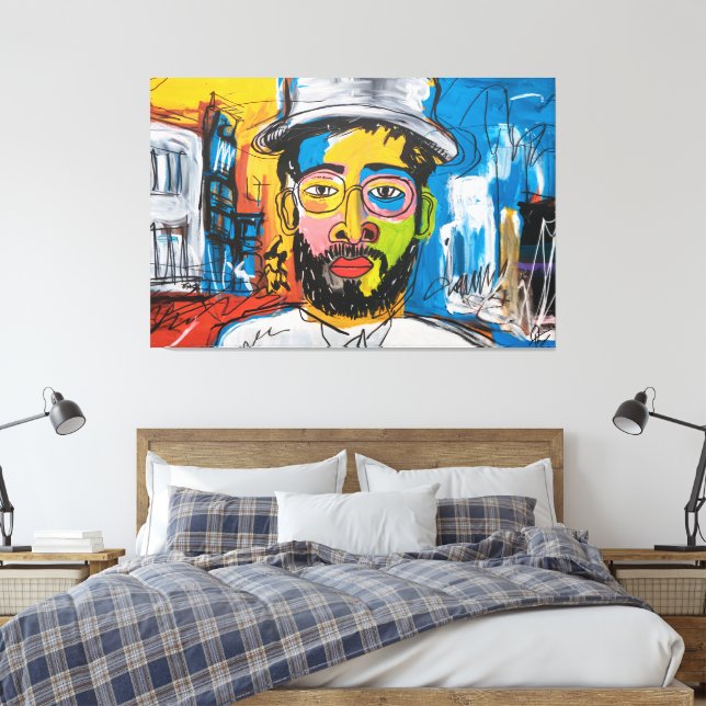 Retrato Urbano Colorido Leinwanddruck (Insitu (Schlafzimmer))