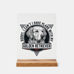 Retriever doré Désolé j'ai des projets Amoureux de