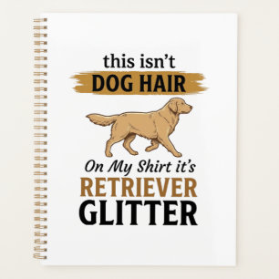 Retriever Glitter Lustiger Hunde Liebhaber Vintage Planer