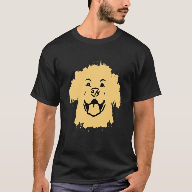 Retriever Labrador   Owner Happy Face Dog Lab T-Shirt (Vorderseite)