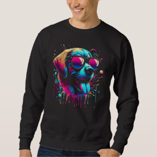 Retriever Paint Splash T - Shirt. Sweatshirt