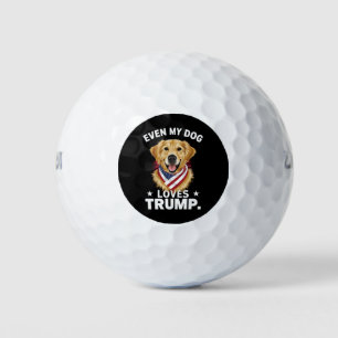 Retriever sogar My Hund Lieben Trump USA Flag Golfball