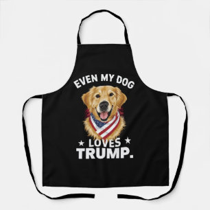 Retriever sogar My Hund Lieben Trump USA Flag Schürze