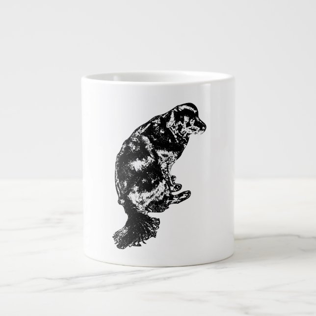 "Retriever spiralnotebook", "coffee nook notes", Jumbo-Tasse (Vorderseite)