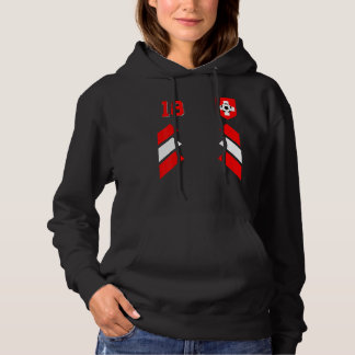 Retro18 Schweizer Fußball Schweiz Fußball Schweiz Hoodie