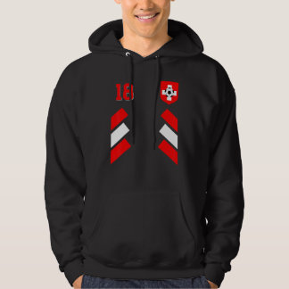 Retro18 Schweizer Fußball Schweiz Fußball Schweiz Hoodie