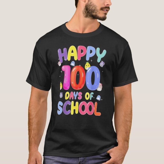 Retro 100. Schullehrer Kinder Kinderhapp T-Shirt (Vorderseite)