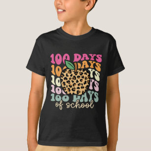 Retro 100 Tage Leopardenlehrer 100 Tage T-Shirt