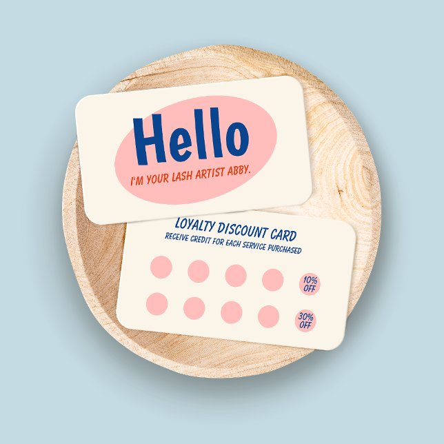 Retro 10 Loyalitätskarte Visitenkarte (Von Creator hochgeladen)