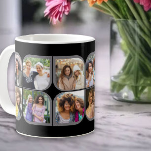 Retro 12 Foto Windrad Blütenblatt Schwarz Grau Kaffeetasse