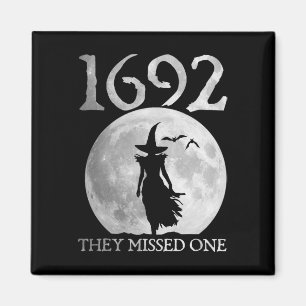 Retro 1692 sie vermissten eine Hexe Salem 1692 Hal Magnet