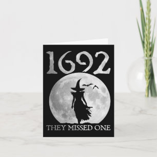 Retro 1692 Sie verpassten eine Hexe Salem 1692 Hal Karte