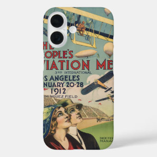 Retro 1912 Los Angeles Luftfahrt-Ausstellung Reise iPhone 16 Hülle
