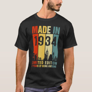 Retro 1934 89 Jahre Phantastisch T-Shirt