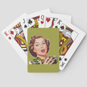Retro 1950 Hausfrau Spielkarten