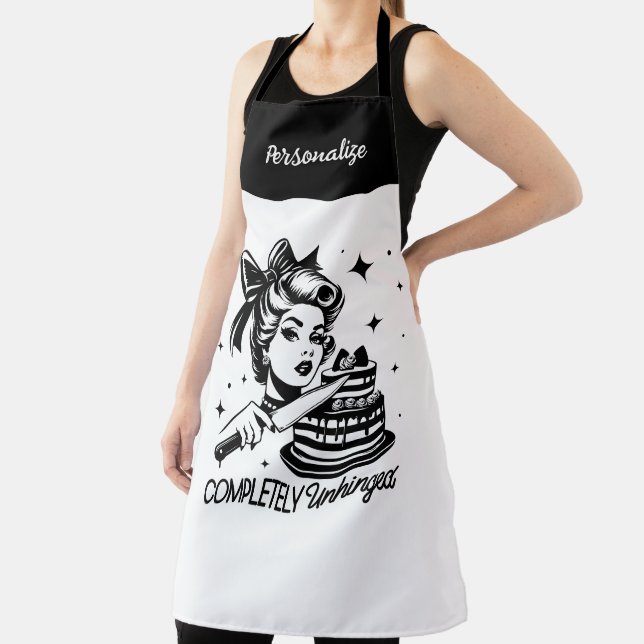 Retro 1950er Glam Girl Funny Sarcastic Zitat Schürze (InSitu)