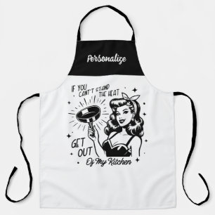 Retro 1950er Glamour-Girl lustiger sarkastischer S Schürze