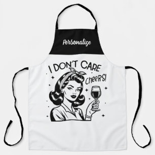 Retro 1950er Glamour-Girl lustiger sarkastischer S Schürze